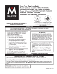 Majectic UVLX30RP Operating instructions