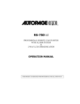 Auto Page RS-750lcd User manual