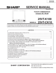 Sharp 13VT-K100 Service manual