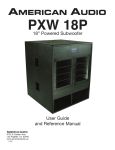 American Audio PXW 18P User guide