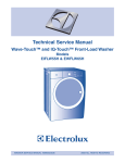 Electrolux EWFLW65H - 27'' Front-Load Washer Service manual