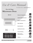 Electrolux Frigidaire FMT144G1B1 Operating instructions