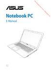 Asus Notebook pc Specifications