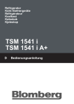 Blomberg TSM 1541 Instruction manual