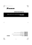 Daikin EKHBH030BA Installation manual
