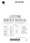 Aiwa HV-FX5100 Service manual