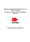 Manuale refrigeratori serie RO, RO&hellip;/FC, RO&hellip;/LN e RE RO, RO&hellip;
