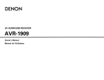 Denon AVR 1909 - AV Receiver Owner`s manual