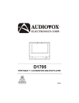 Audiovox 1286808A Instruction manual