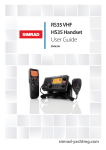 Simrad RS35 VHF HS35 User guide