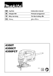 Makita 4350T Instruction manual