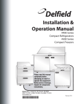 Delfield Enodis 4500 Series Specifications