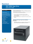 Quantum Tape Drive SDLT 600A Product manual