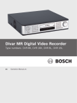 Bosch DVR-16K System information