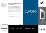 Directed Electronics CLIFFORD 320.3X Instruction manual