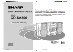 CD-BA300 Operation Manual