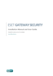ESET GATEWAY SECURITY - FOR LINUX BSD AND SOLARIS Installation manual