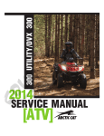 Arctic Cat DVX 300 Service manual