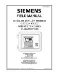 Siemens 1015N-2MFM-1A Product manual