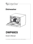 EdgeStar DWP60ES Owner`s manual