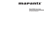 Marantz SR3001 User guide