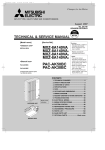 Mitsubishi MXZ-8A140VA Service manual