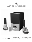 Altec Lansing VS4221 User`s guide