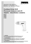 Makita 6043D Instruction manual