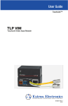 Extron electronics TLP VIM User guide