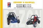 Dazon Raider Max 175S Owner`s manual