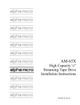 Alpha Microsystems AM-649 Instruction manual