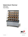 BKI Multi-Deck Warmer MDW Service manual