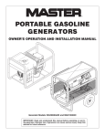 Master MGH10000C Installation manual