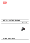 SERVICE STATION MANUAL SR MAX 300 ie (2011)