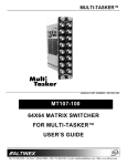 Altinex Multi Tasker MT107-301 User`s guide