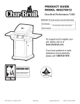Char-Broil T-22D 466270612 Product guide