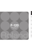 Roland F-120 R Owner`s manual