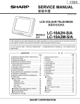 Sharp LC-10A2 Service manual