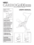 Weslo WLCR96058 User`s manual