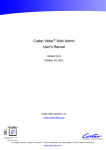 Costar Video Systems CDC2040MO-1 User`s manual