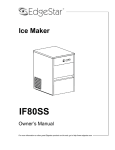 EdgeStar IF80SS Owner`s manual