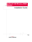 Sierra Wireless AirCard 580 Installation guide