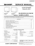 Sharp 25L-M180 Service manual