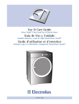 Electrolux Wave-Touch 137018100 A Use & care guide