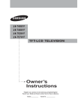 Samsung LN-T5781F User manual
