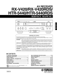 Yamaha HTR-5440RDS Service manual