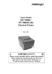 Epson PP-7000II User`s manual