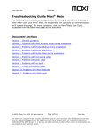 Moxi Mate Troubleshooting guide