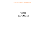 Mortch TANCO User`s manual