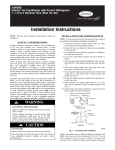 Carrier Infinity 24ANB6 Instruction manual